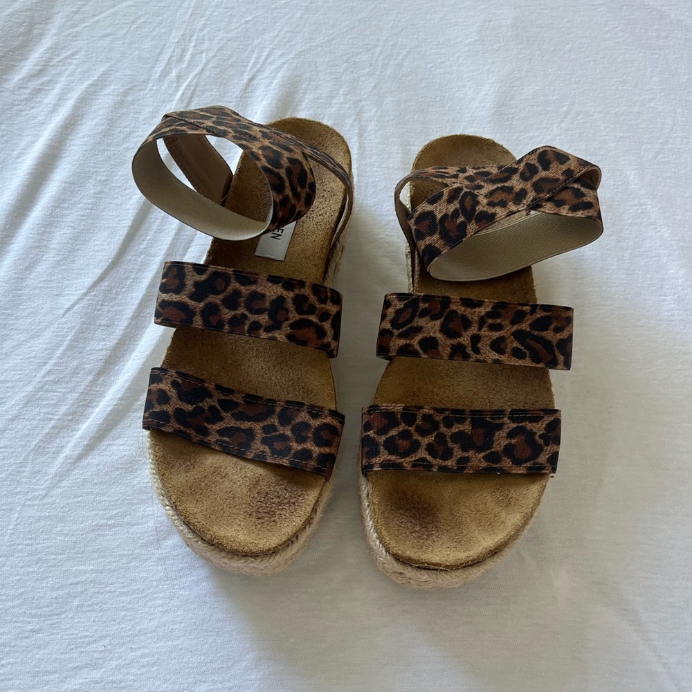 Steve Madden Cheetah Wedges - Size 7 - GENTLY WORN